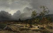 Willem Roelofs Landscape in an Approaching Storm. France oil painting artist